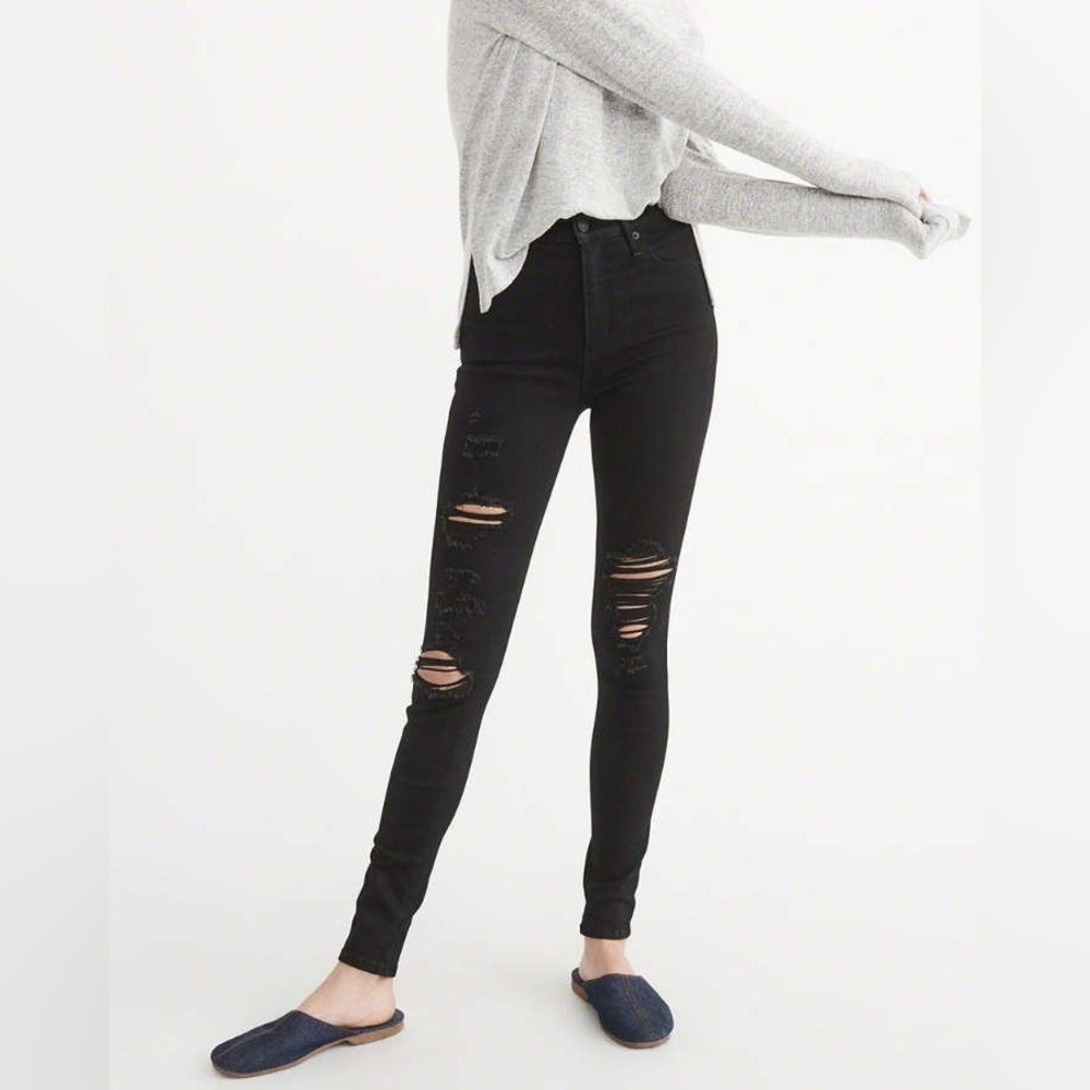 Abercrombie & Fitch Women's Black Skinny Jeans